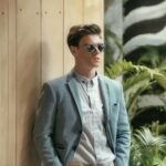 Firefly a man dressed in a stylish casual outfit