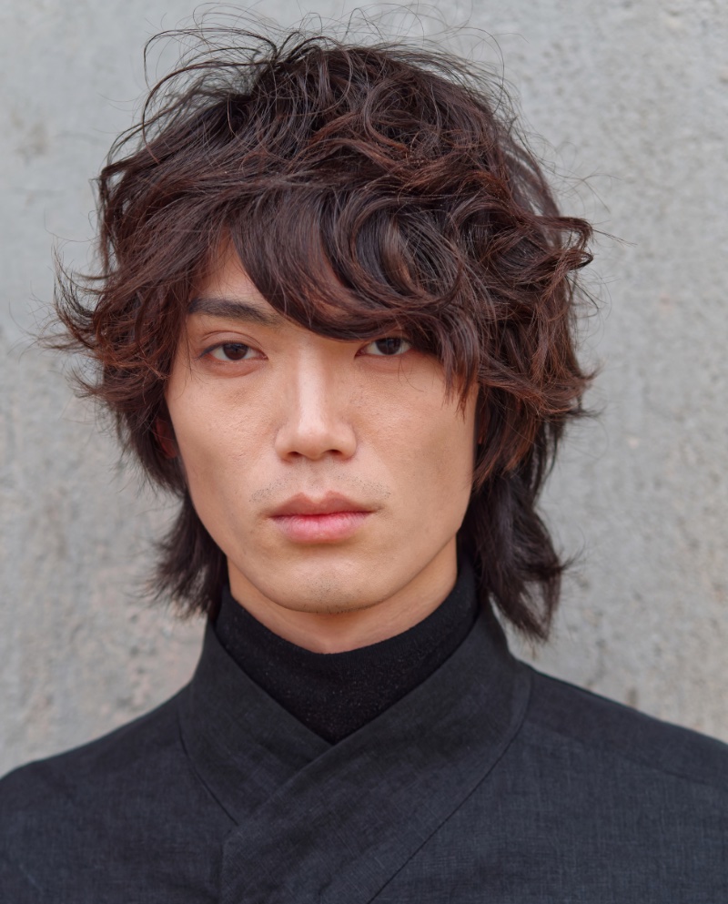 Textured Wave Wolf Cut Wolf Cut Hairstyle Men