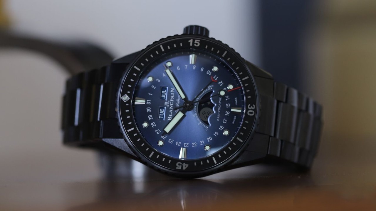 Blancpain Bathyscaphe Quantieme Complet Phases de Lune Blue Dial Ceramic_Lausanne 2024