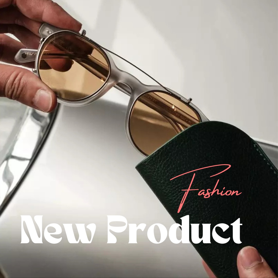 Red and Black Modern New Product With Model Photo Instagram Post